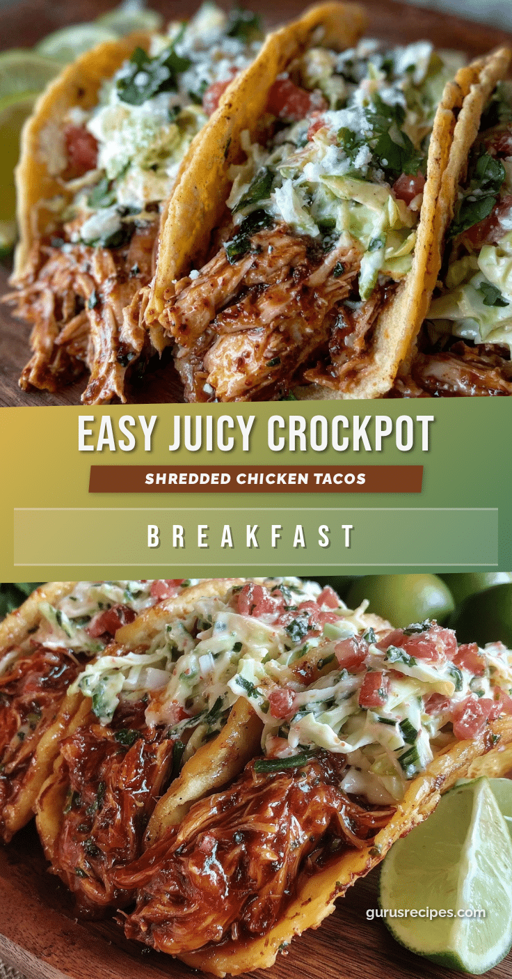 crockpot shredded chicken tacos recipe