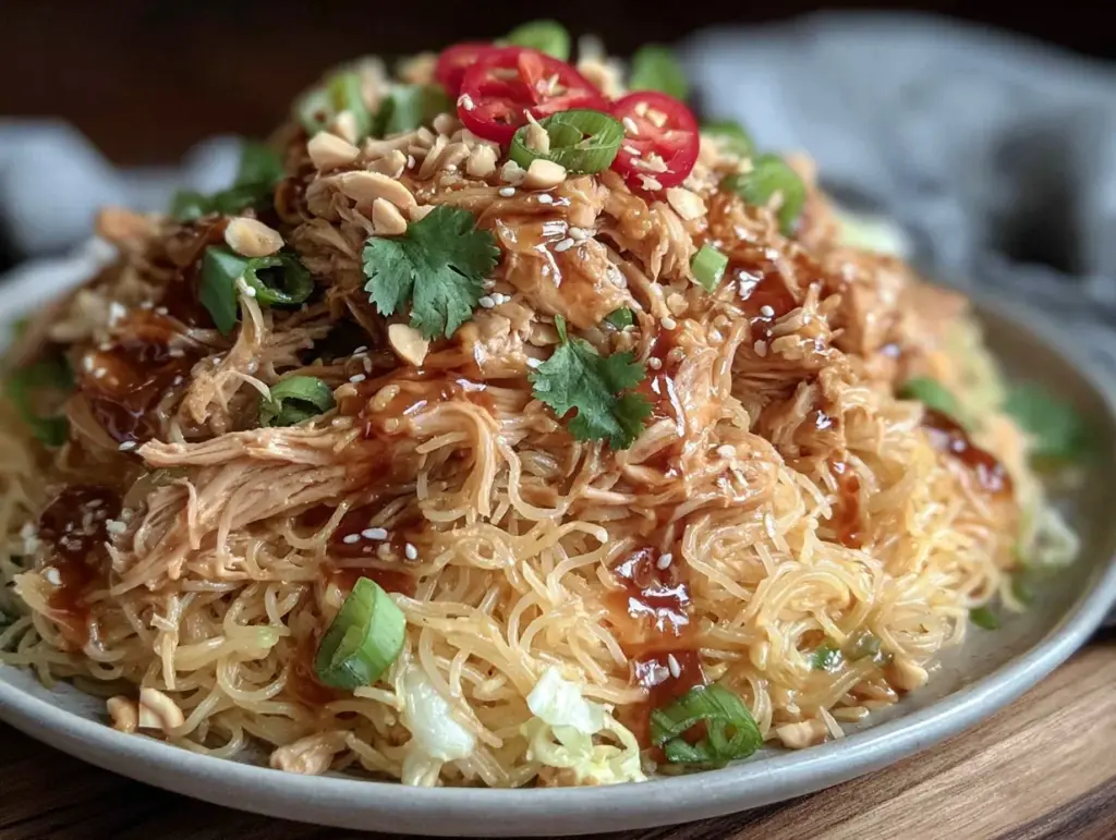 Easy Chilled Thai Peanut Noodle Salad - featured image