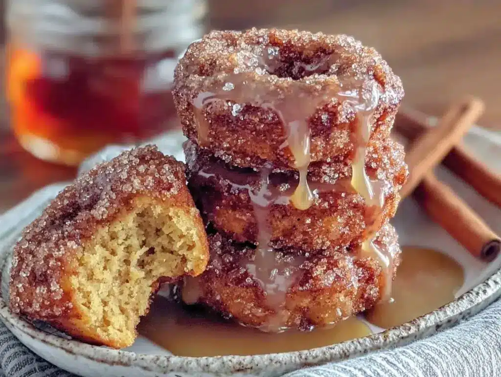 easy one-bowl apple cider donuts - featured image