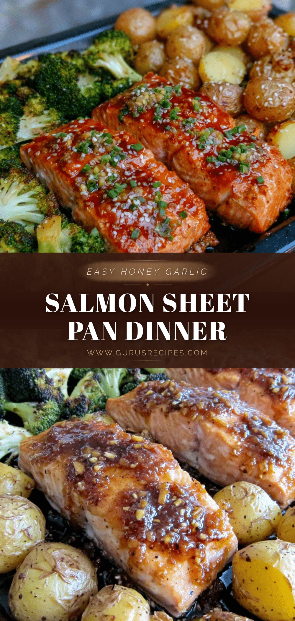 easy sheet pan honey garlic salmon recipe