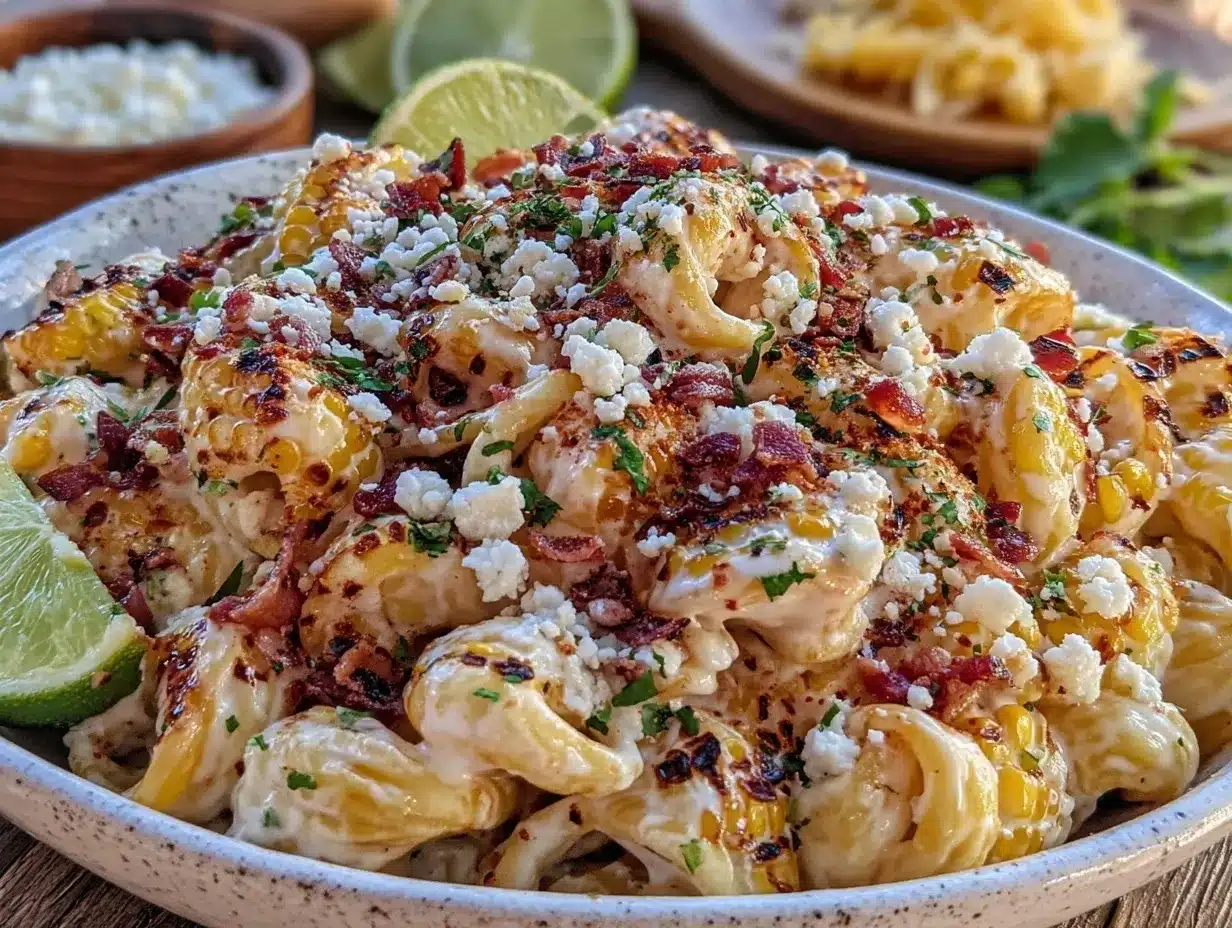 elote-style pasta salad preparation steps