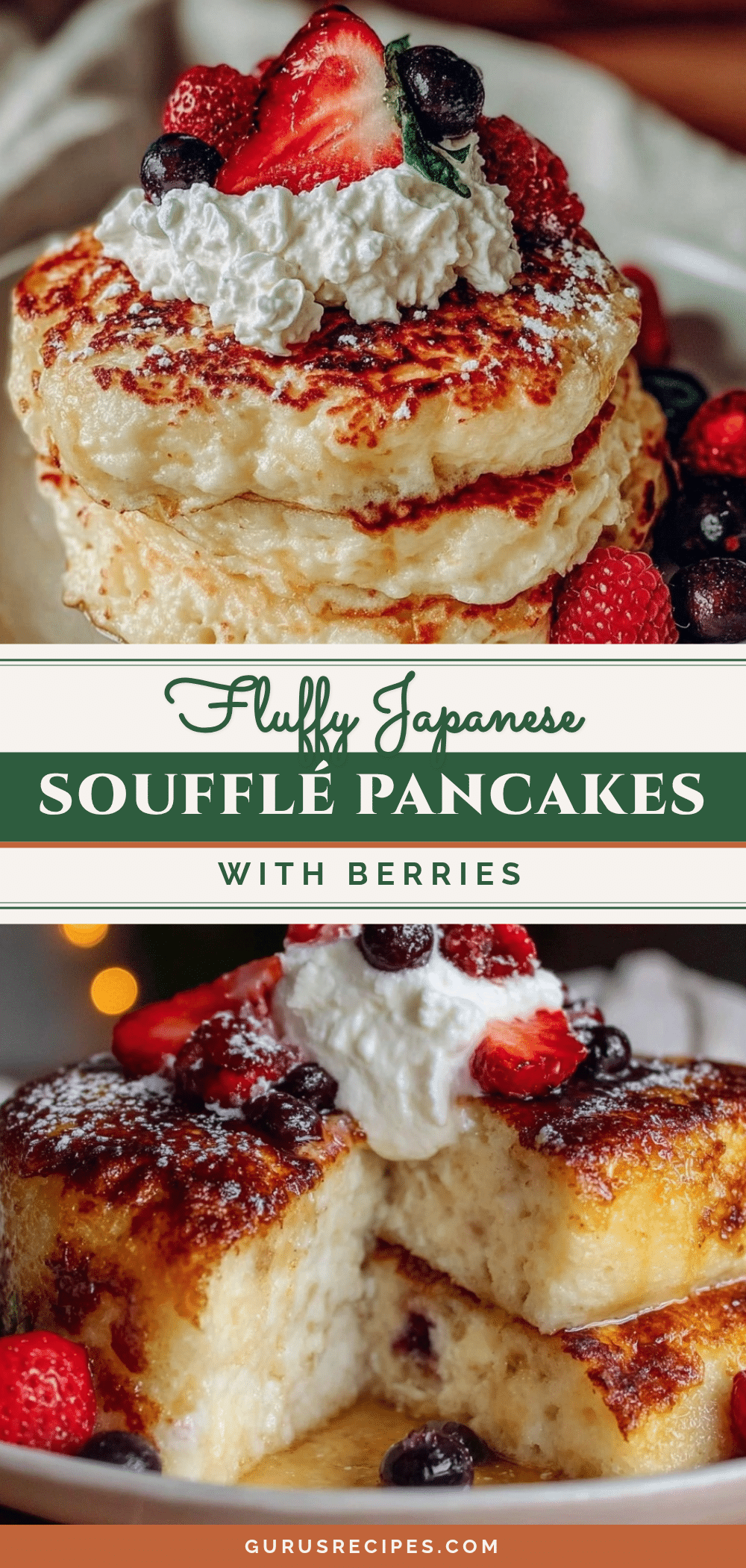 fluffy Japanese soufflé pancakes recipe