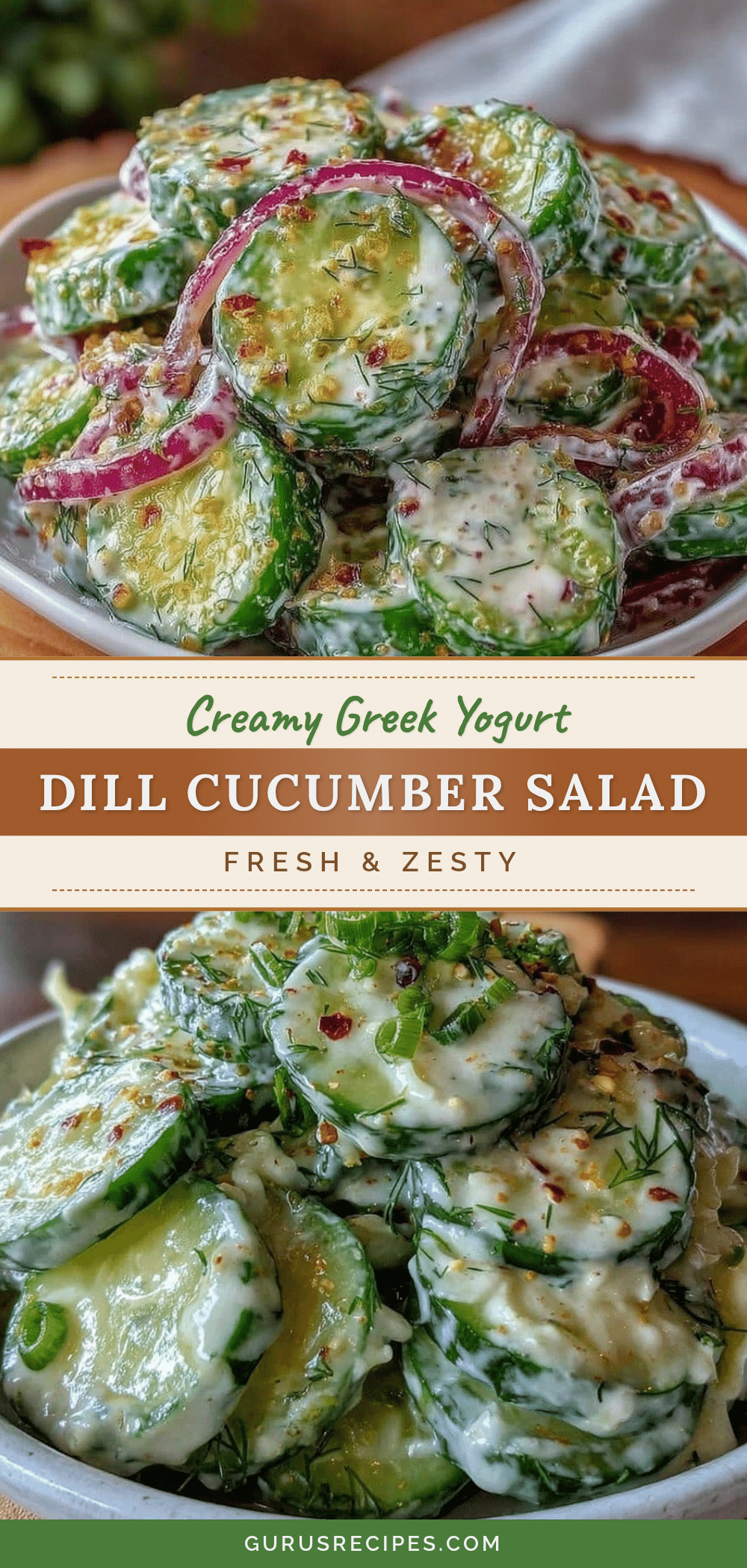 fresh creamy dill cucumber salad recipe