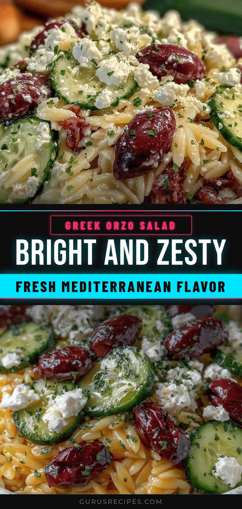fresh greek orzo pasta salad recipe