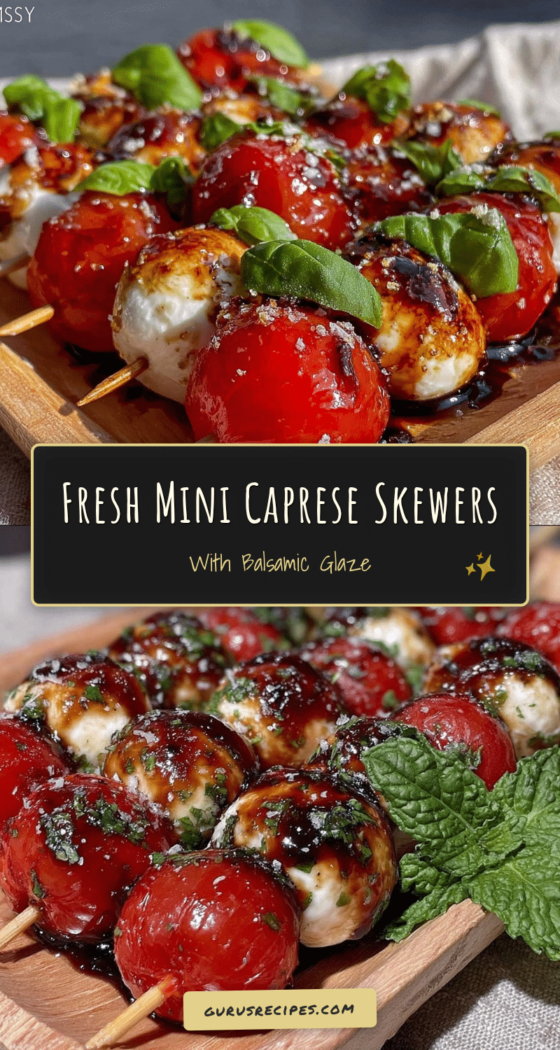Fresh Mini Caprese Skewers recipe
