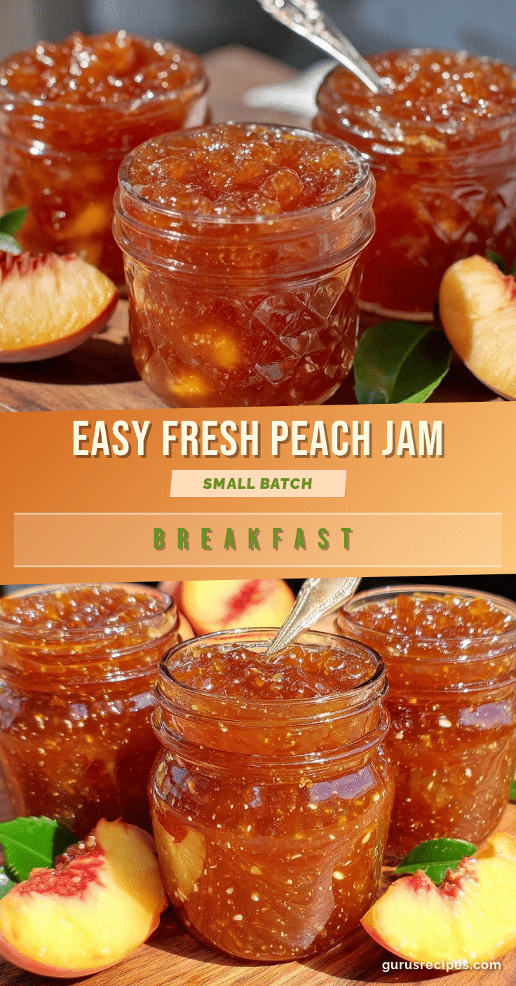 fresh peach jam without pectin recipe