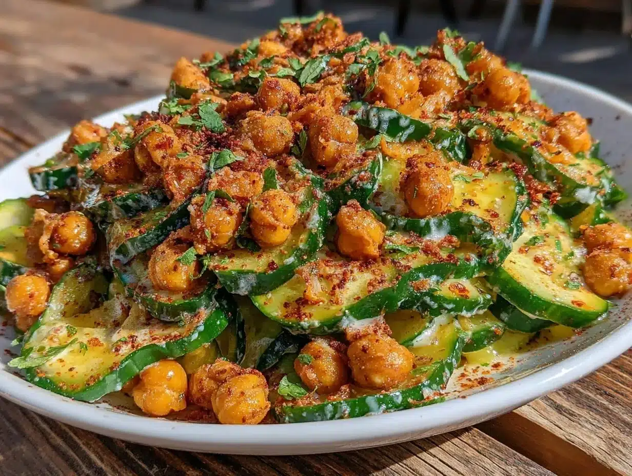 fresh smoked paprika cucumber salad preparation steps