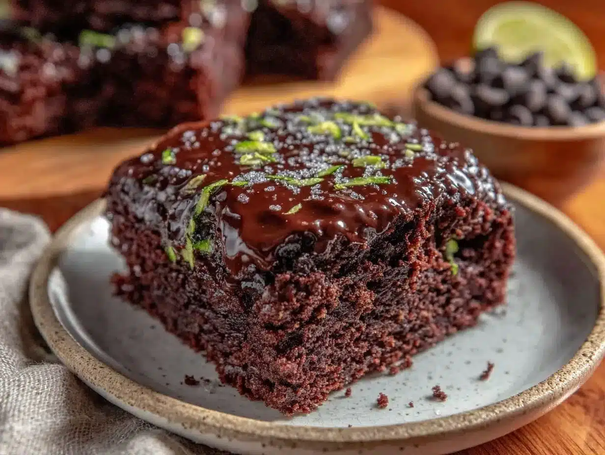 fudgy zucchini brownies preparation steps