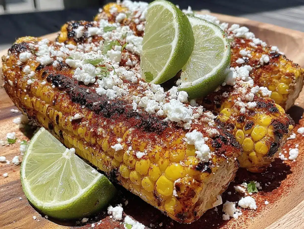 grilled corn elote preparation steps