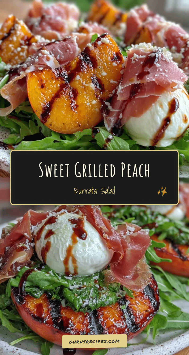 grilled peach and burrata salad recipe