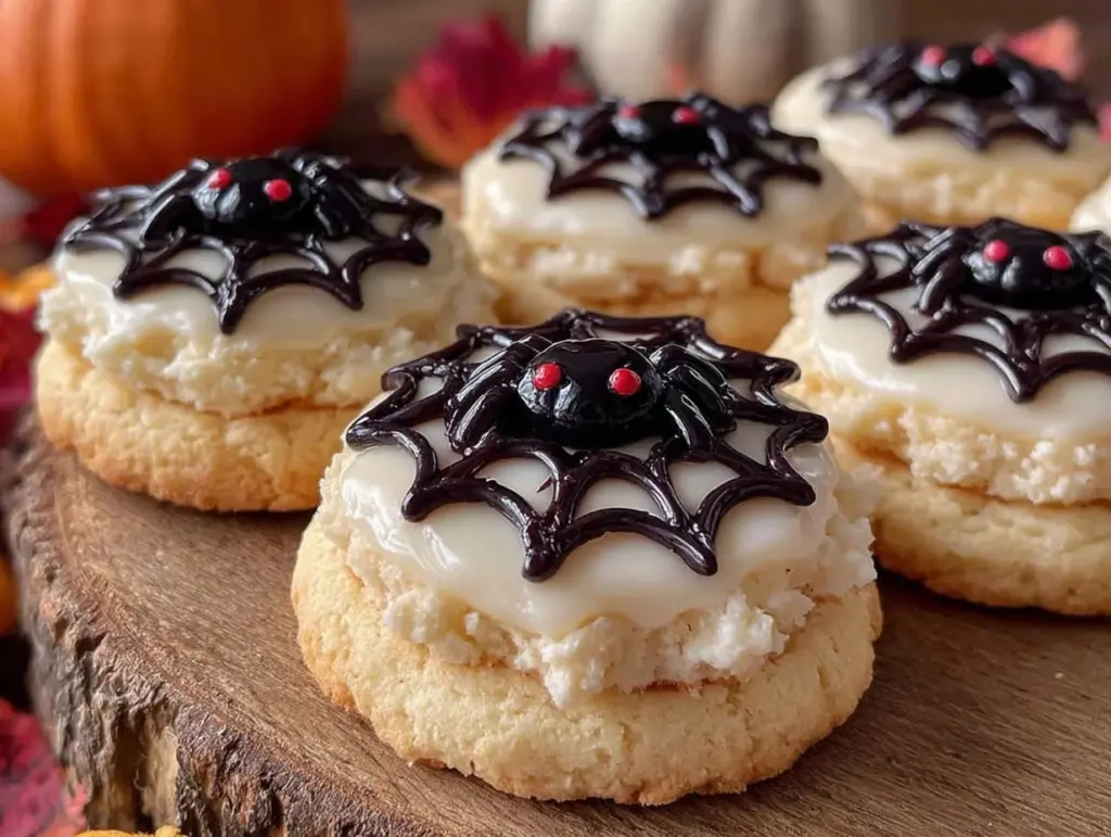 Halloween Spider Web Sugar Cookies - featured image