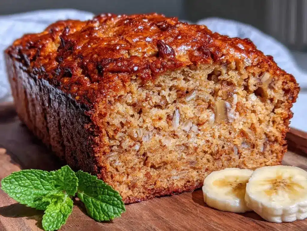 healthy high-protein Greek yogurt banana bread - featured image