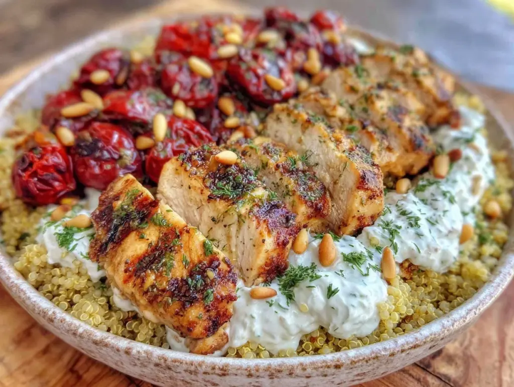 Healthy High-Protein Mediterranean Chicken Bowl - featured image