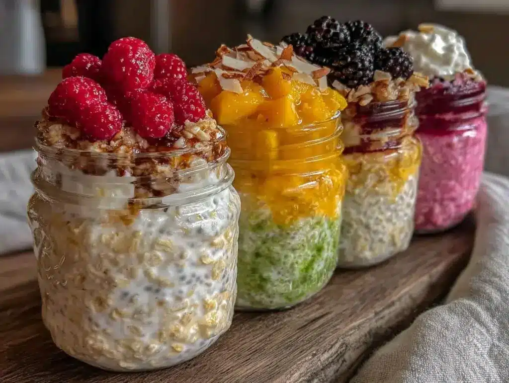 healthy overnight oats meal prep - featured image