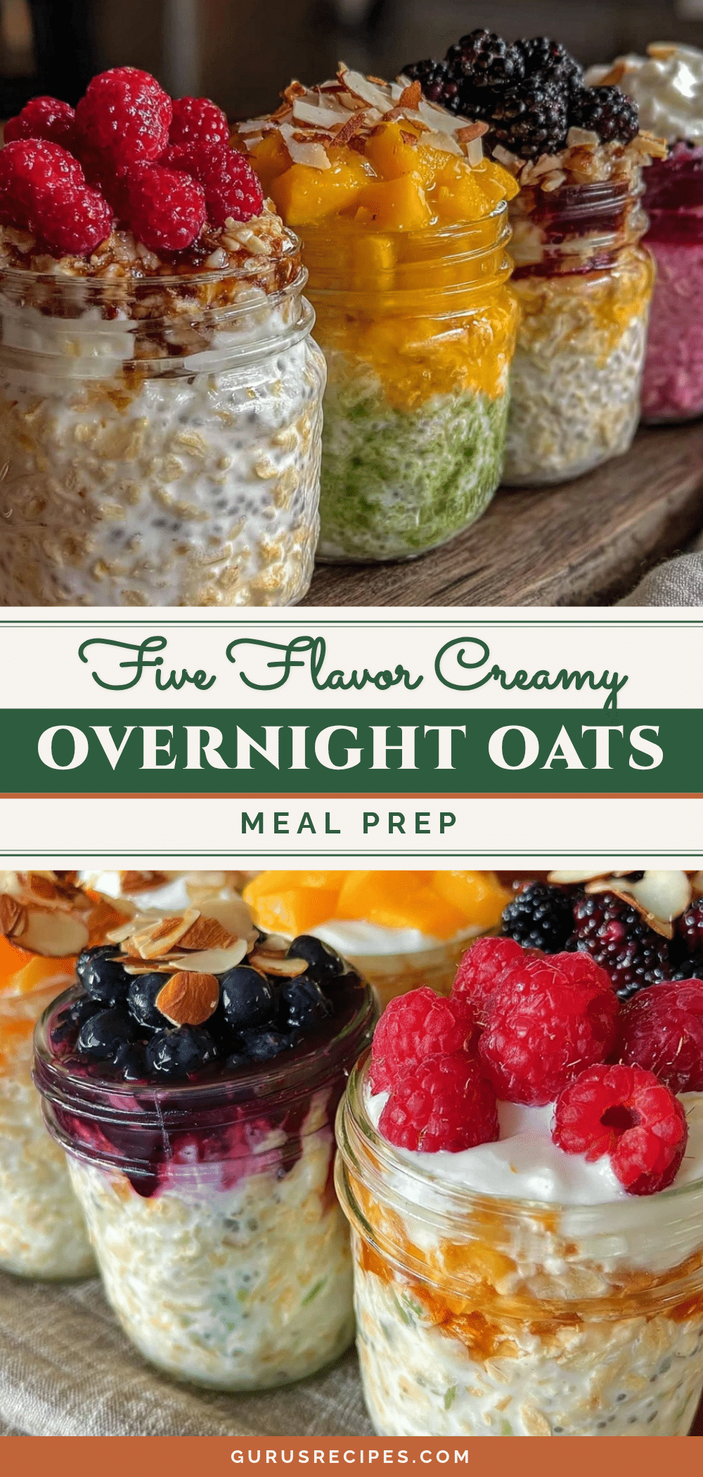 healthy overnight oats meal prep recipe