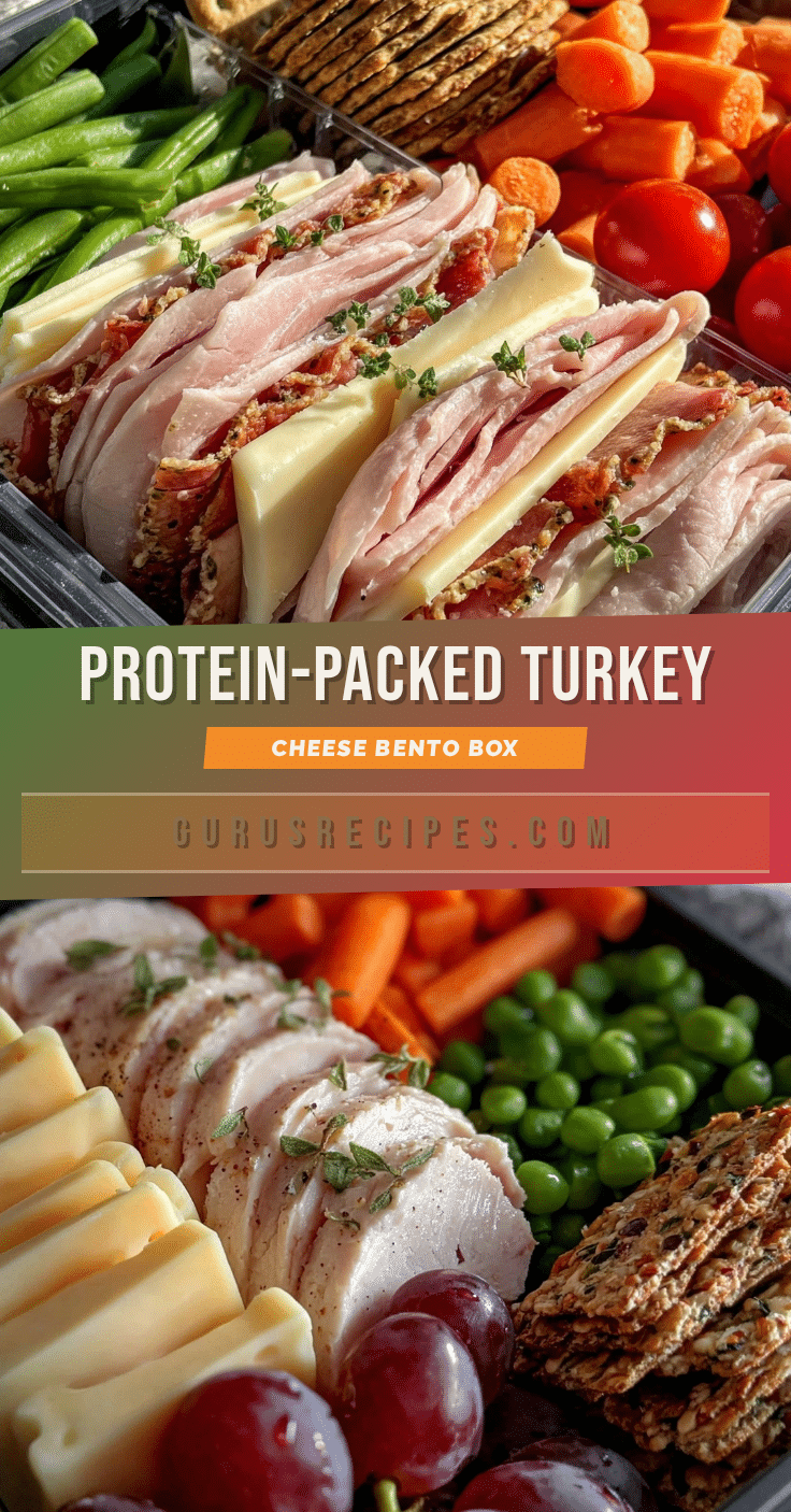 healthy protein-packed turkey & cheese bento box recipe
