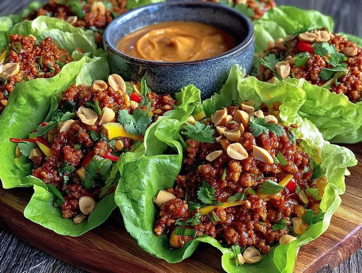healthy turkey lettuce wraps preparation steps