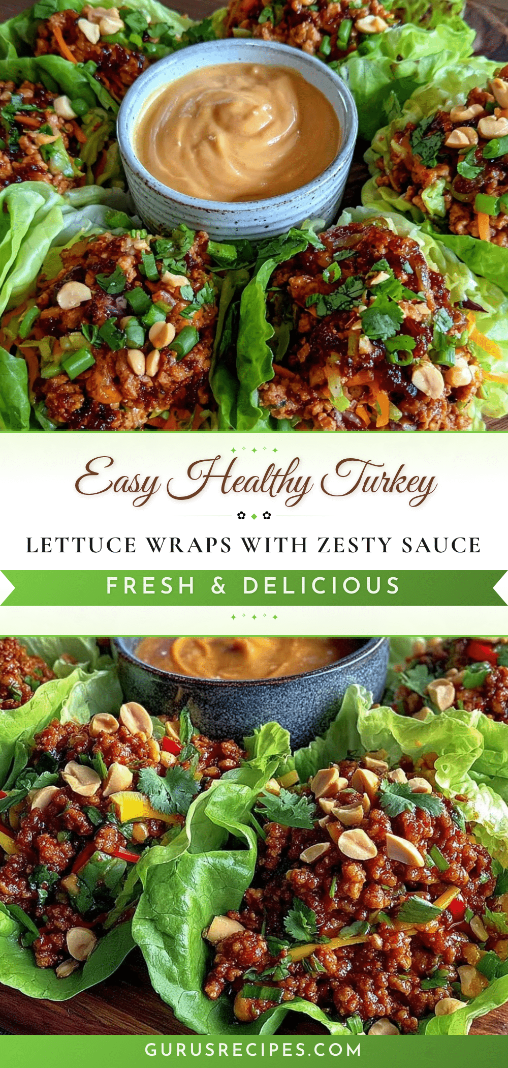 healthy turkey lettuce wraps recipe