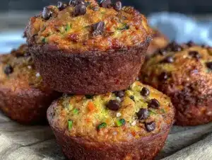 hidden veggie chocolate chip muffins - featured image