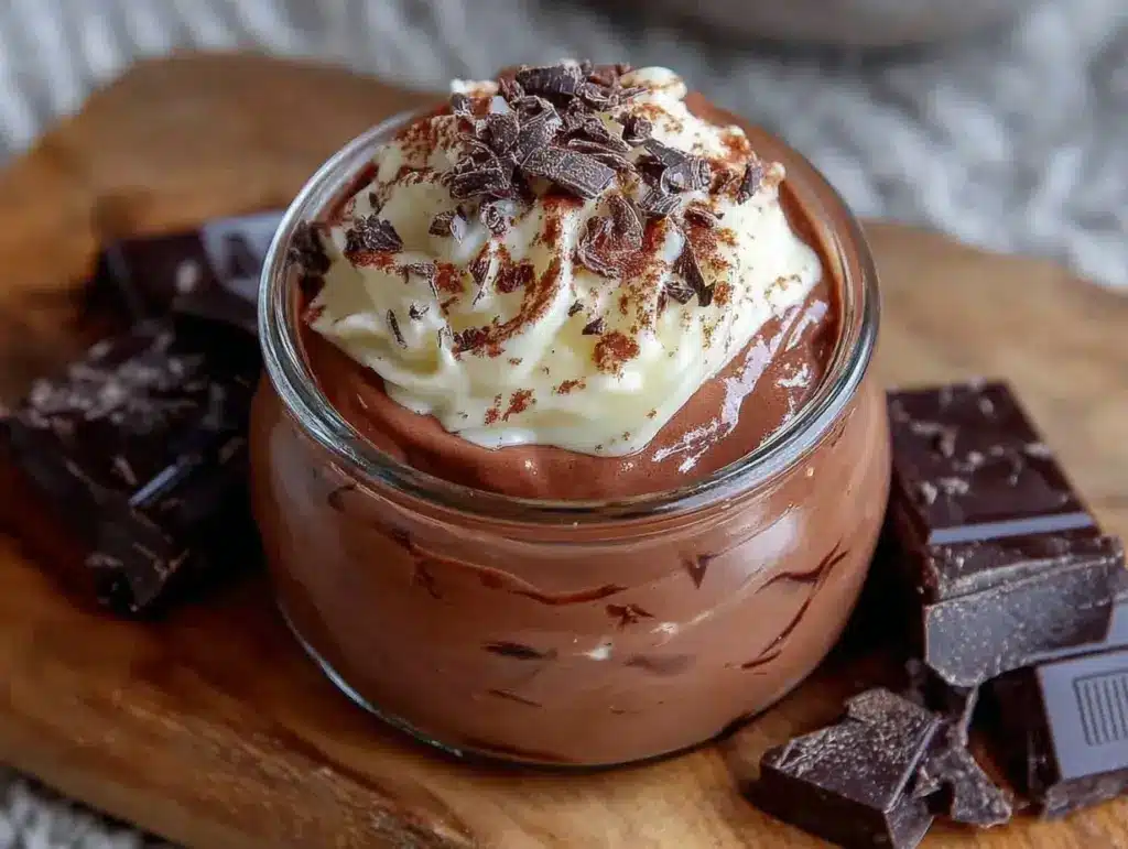 high-protein cottage cheese chocolate mousse - featured image