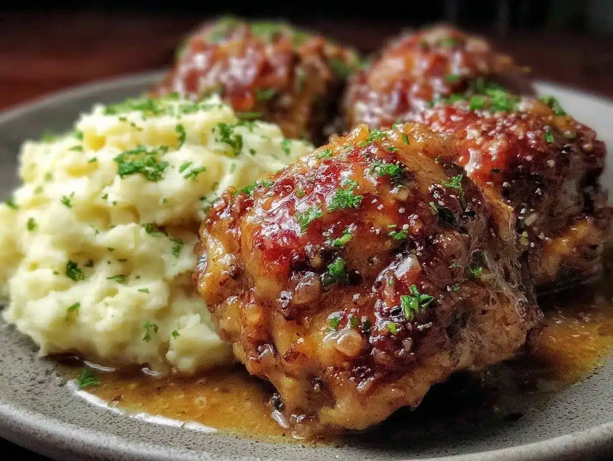 honey garlic crockpot chicken thighs preparation steps