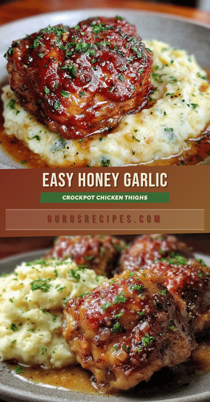 honey garlic crockpot chicken thighs recipe