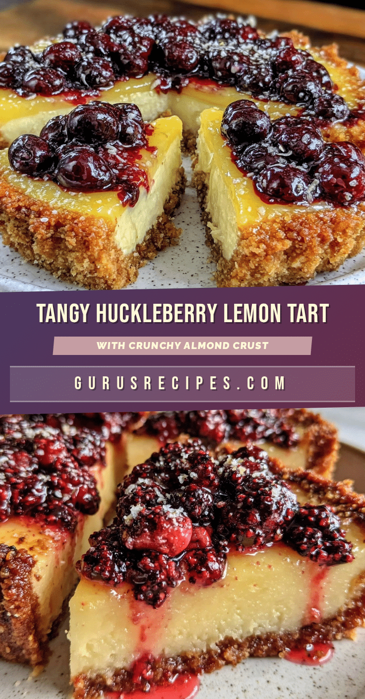 huckleberry lemon tart recipe