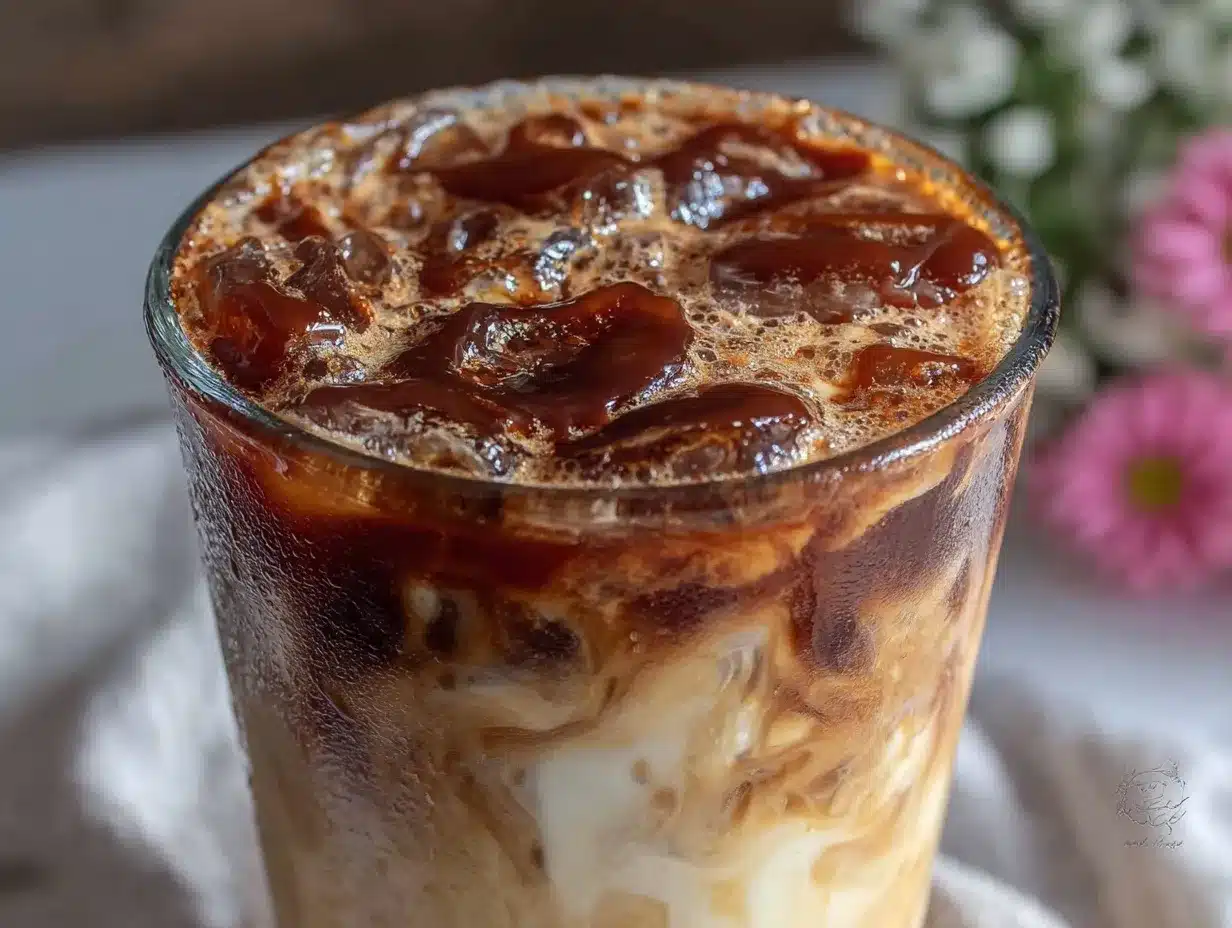 iced brown sugar oat milk shaken espresso preparation steps