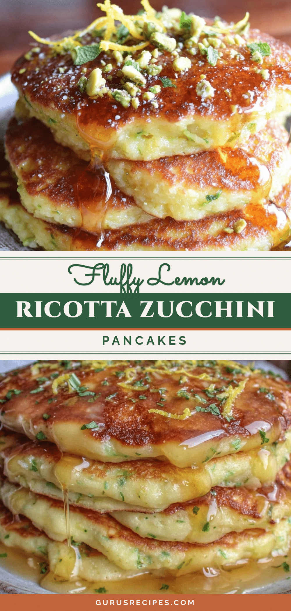 lemon ricotta zucchini pancakes recipe