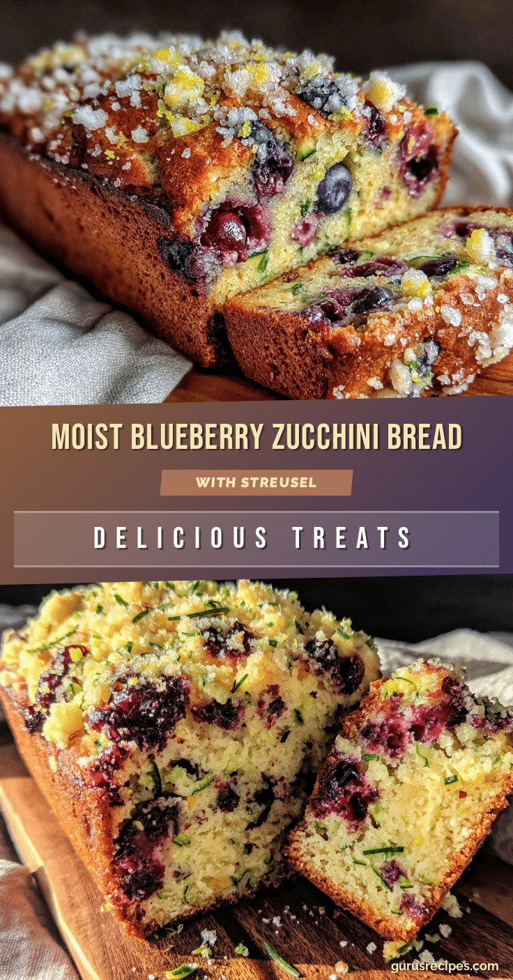 moist blueberry zucchini bread recipe