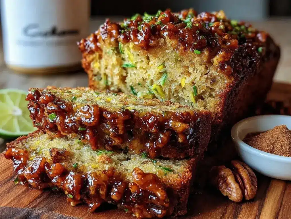 moist brown butter zucchini bread - featured image