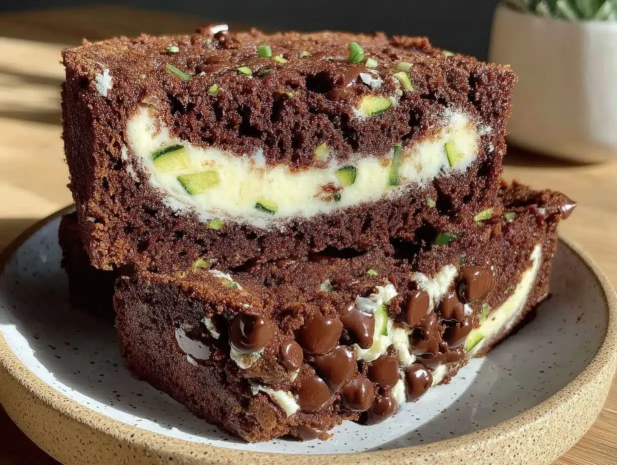 moist double chocolate chip zucchini bread preparation steps