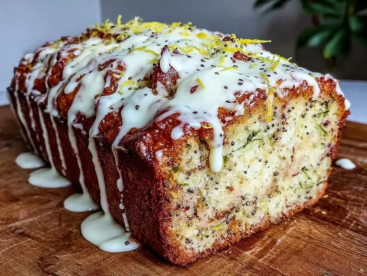 moist lemon poppy seed zucchini bread preparation steps