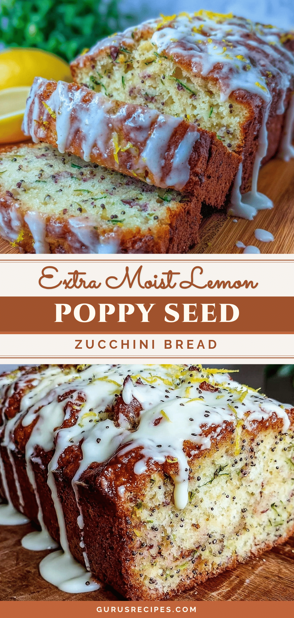 moist lemon poppy seed zucchini bread recipe
