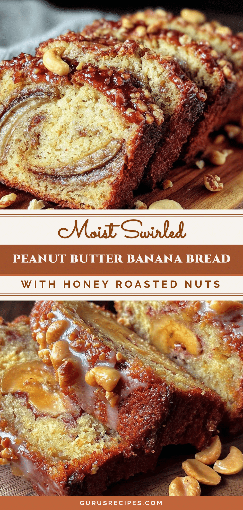 moist swirled peanut butter banana bread recipe