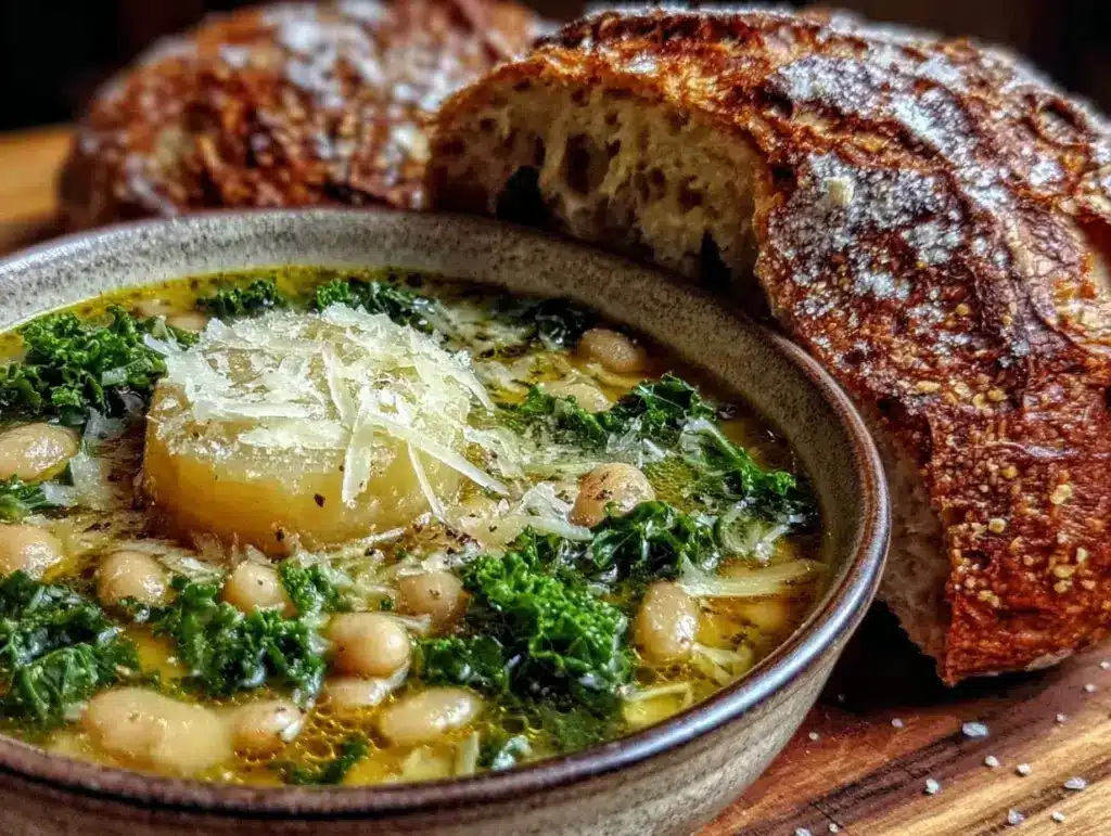 one-pot white bean and kale soup - featured image