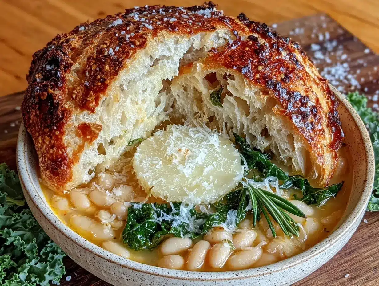 one-pot white bean and kale soup preparation steps