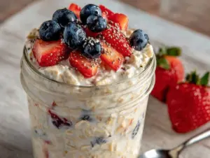overnight oats mason jar recipe - featured image