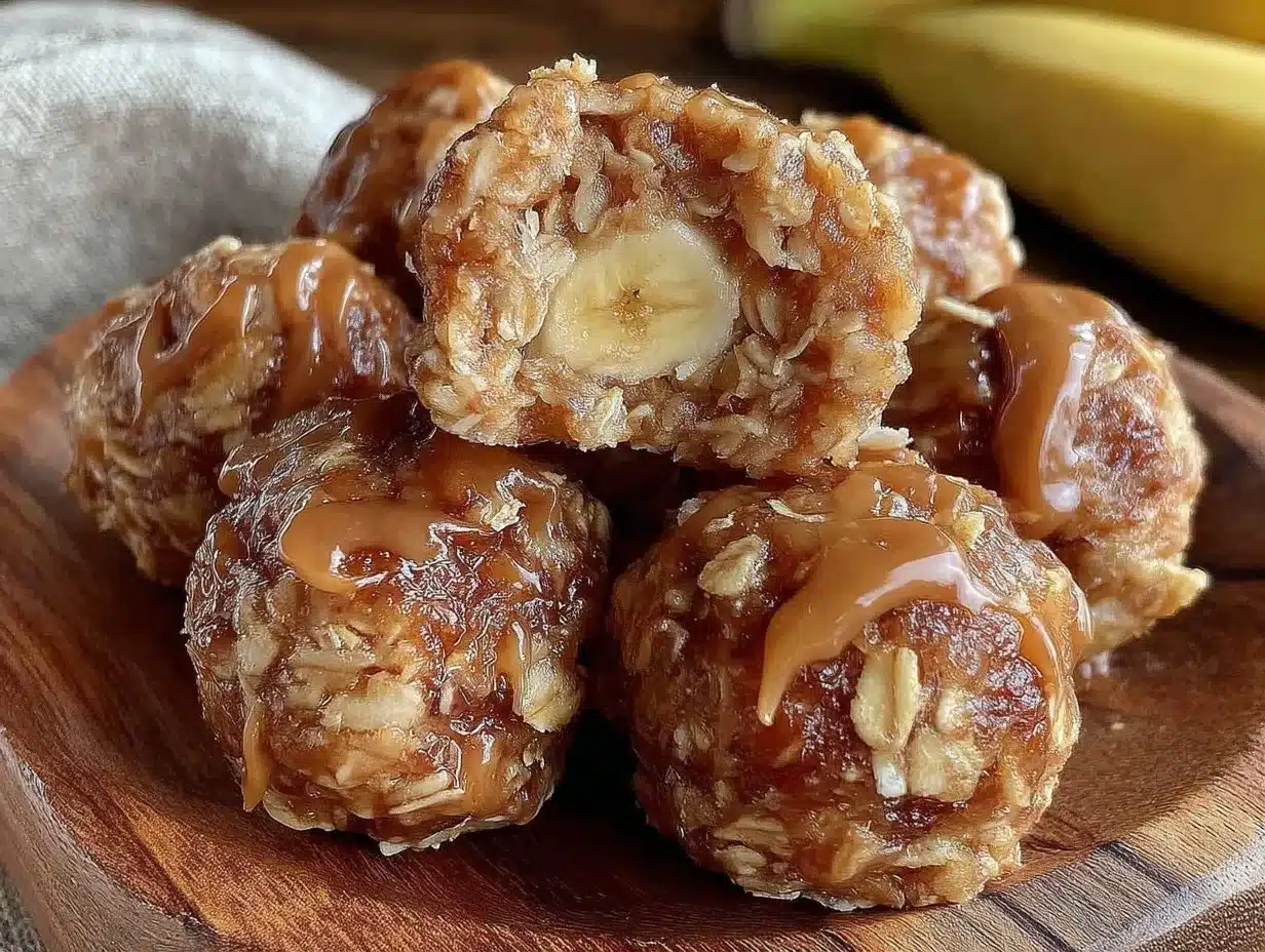 peanut butter banana oat energy bites preparation steps