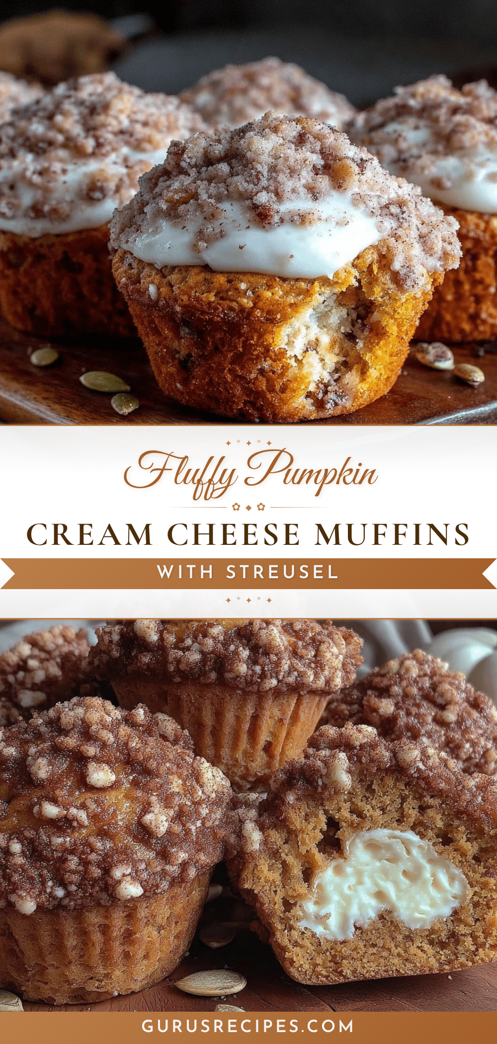 pumpkin cream cheese muffins recipe