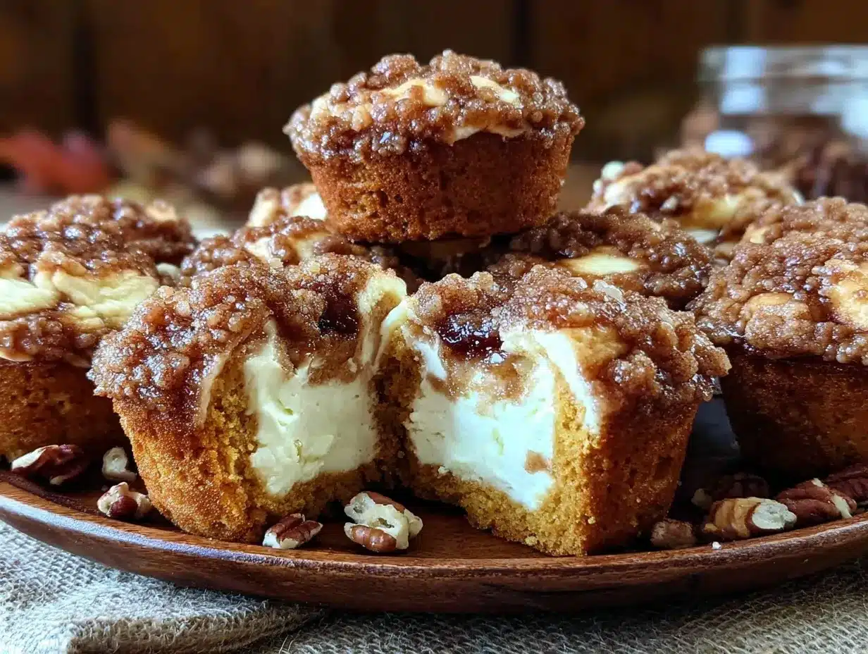 pumpkin cream cheese swirl muffins preparation steps