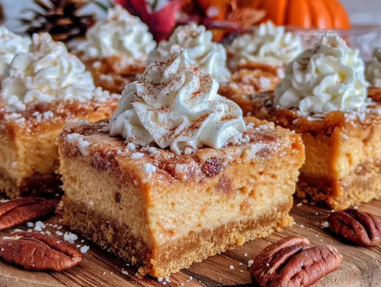 pumpkin pie cheesecake bars preparation steps