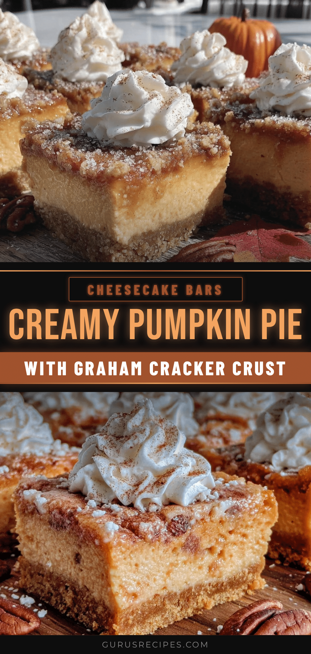 pumpkin pie cheesecake bars recipe