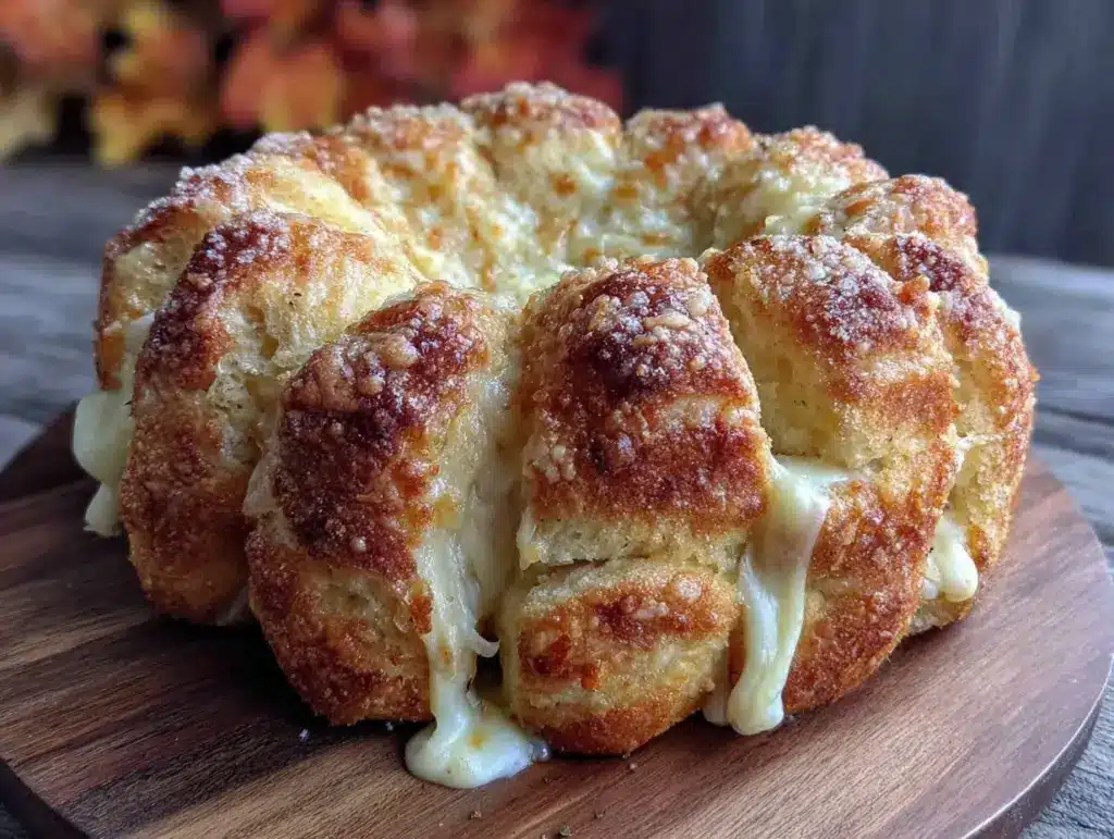 pumpkin-shaped pull-apart cheese bread - featured image