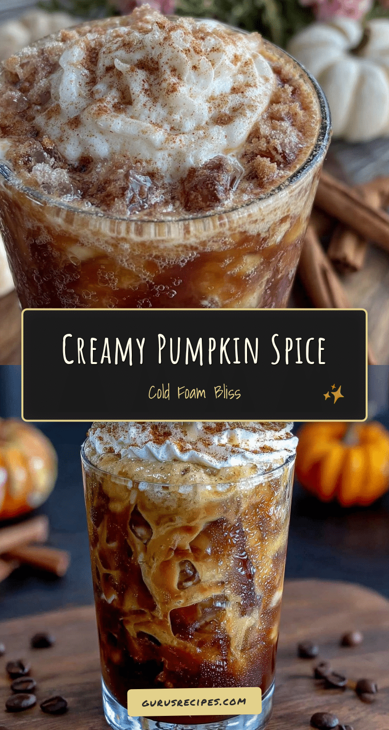 pumpkin spice cold foam iced coffee recipe