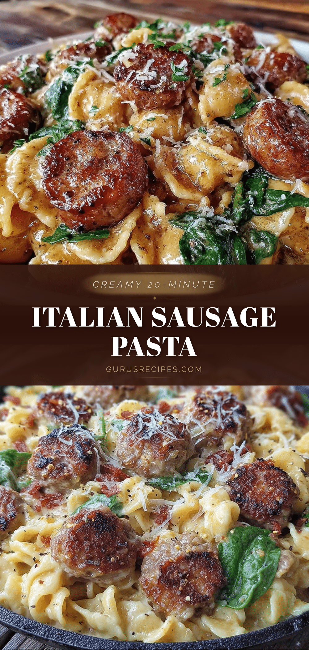 quick creamy italian sausage skillet pasta recipe
