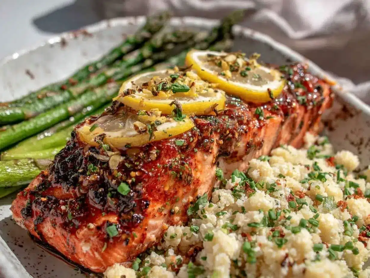 quick lemon garlic salmon preparation steps