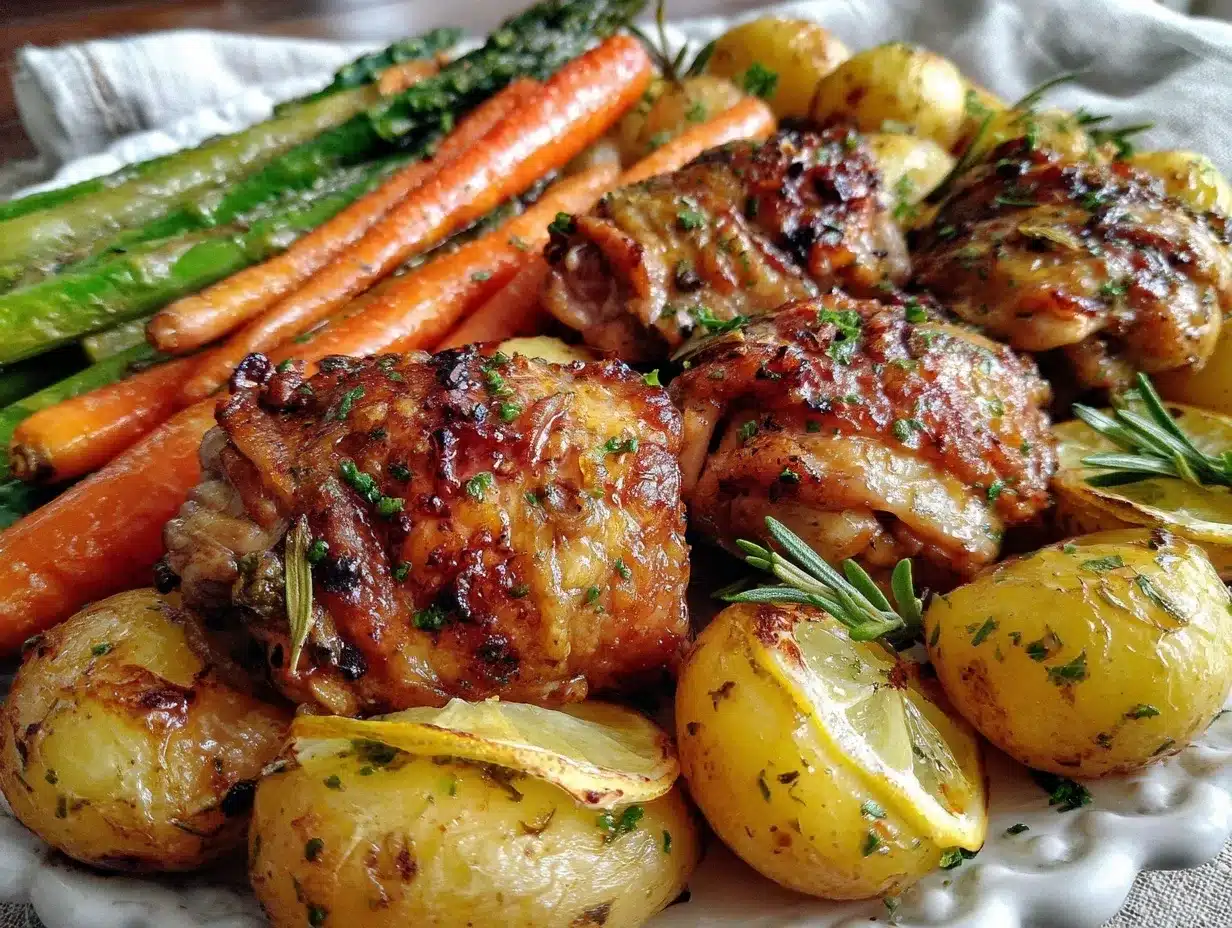 quick lemon herb sheet pan chicken preparation steps