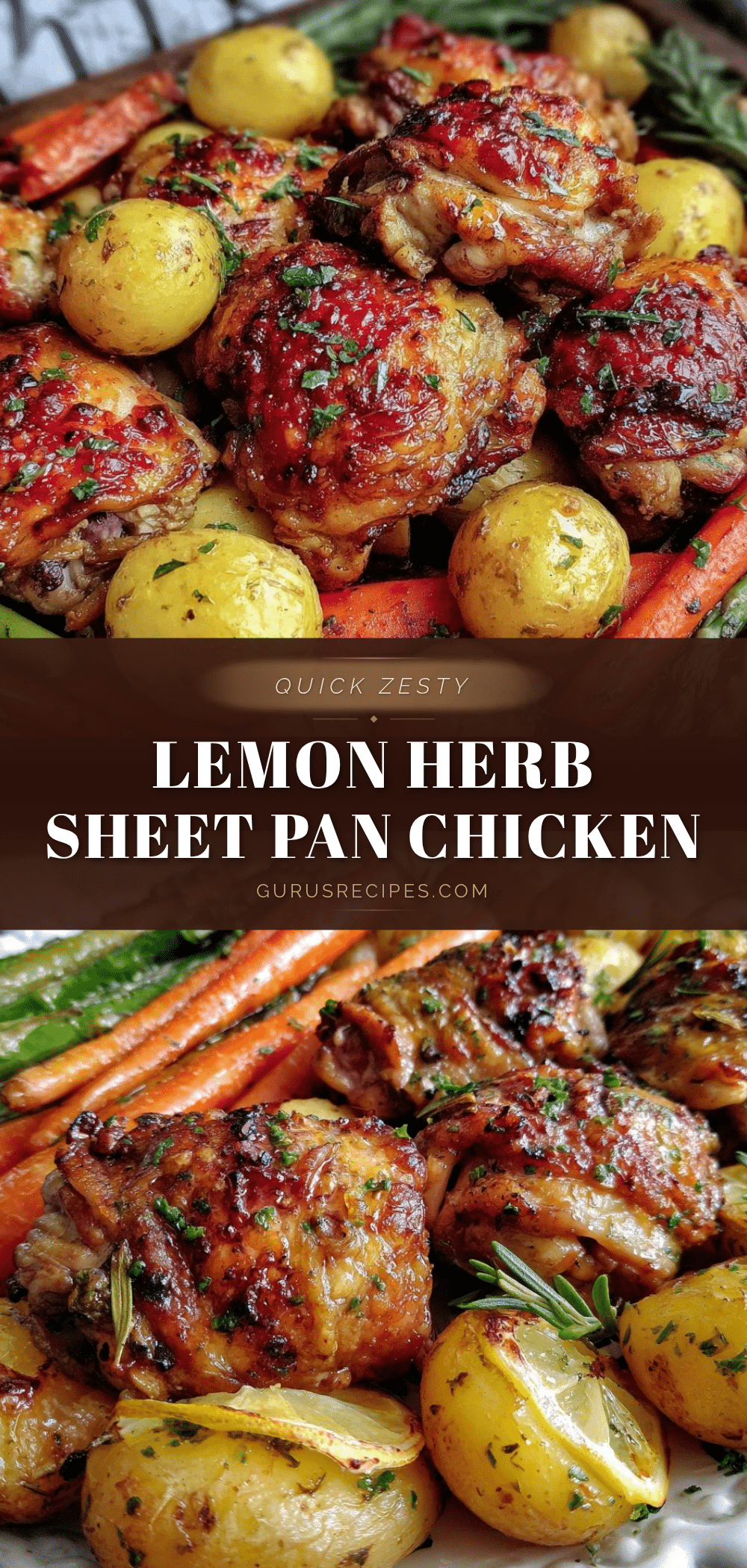 quick lemon herb sheet pan chicken recipe