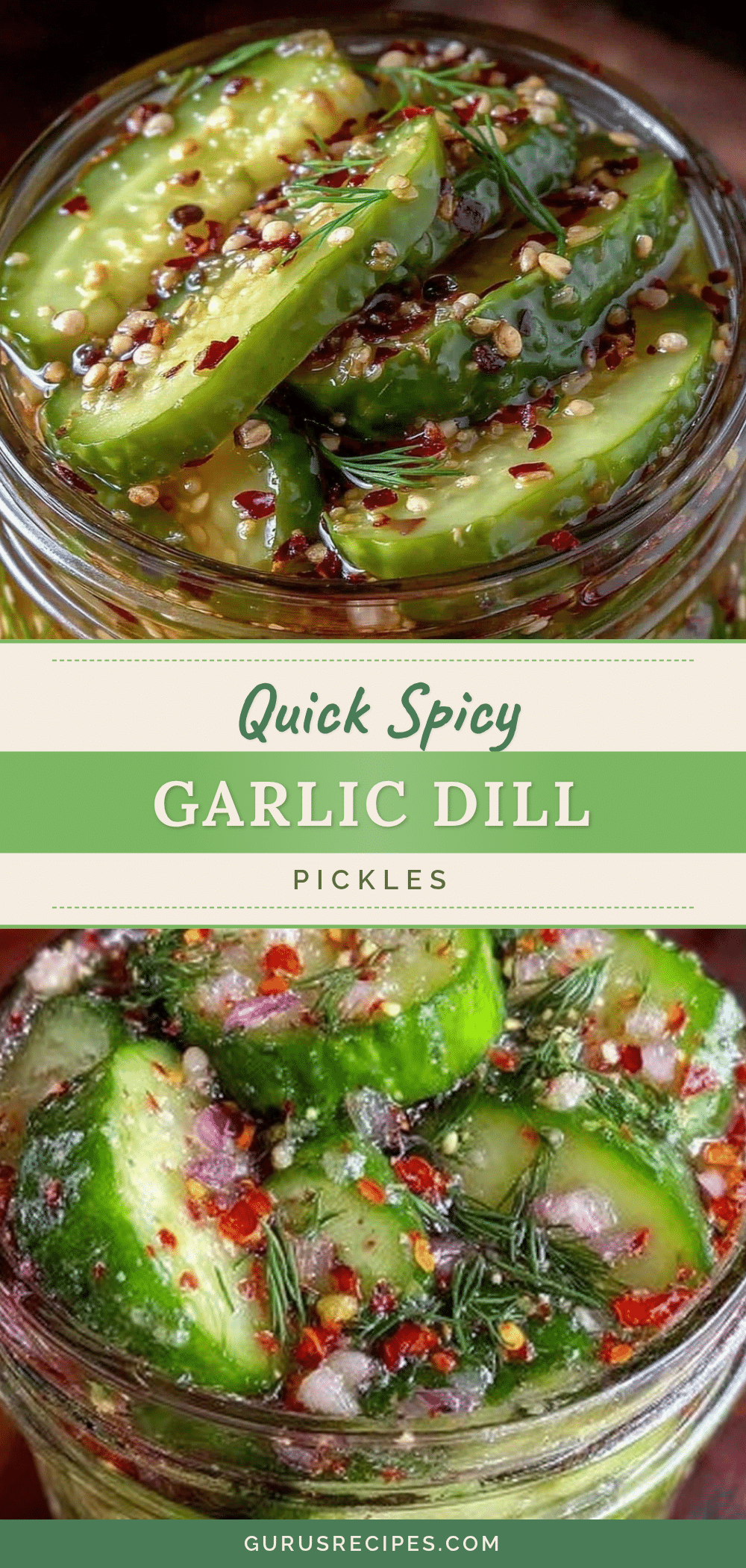quick spicy garlic dill refrigerator pickles recipe